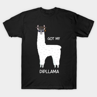 Got My Dipllama Funny Diploma Graduation Degree Diploma T-Shirt